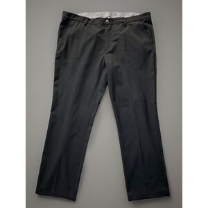 Adidas Golf Chino Pants Trouser Slacks Black Logo 40x30 JBHS